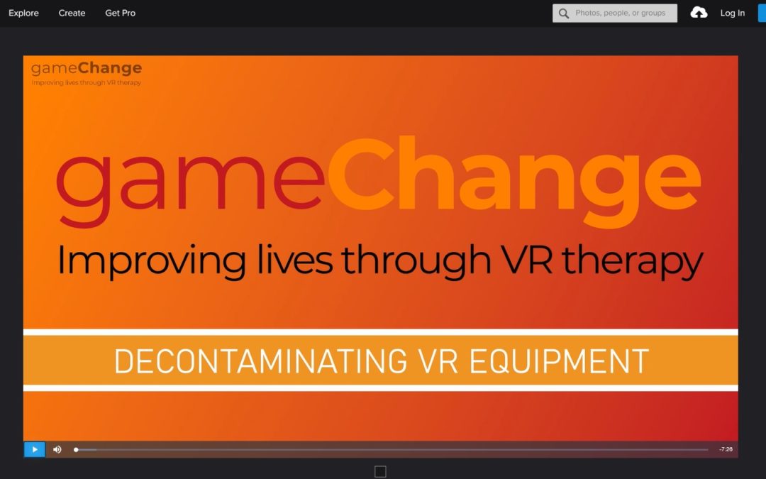 Virtual reality equipment decontamination demo